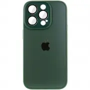 Чохол TPU+Glass Sapphire Midnight для Apple iPhone 12 Pro (6.1"), Зелений / Forest green