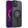 TPU+PC чохол Metal Buttons with MagSafe Colorful для Apple iPhone 14 (6.1") Чорний / Black