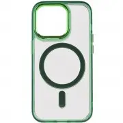 Чохол TPU Iris with MagSafe для Apple iPhone 13 Pro (6.1"), Зелений