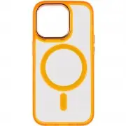 Чохол TPU Iris with MagSafe для Apple iPhone 13 Pro (6.1") Помаранчевий