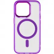 Чохол TPU Iris with MagSafe для Apple iPhone 14 Pro Max (6.7") Фіолетовий