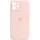 Чехол Silicone Case Full Camera Protective (AA) для Apple iPhone 12 (6.1") Розовый / Chalk Pink