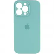 Чехол Silicone Case Full Camera Protective (AA) Apple iPhone 14 Pro (6.1"), Бирюзовый / Marine Green