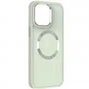 TPU чохол Bonbon Metal Style with MagSafe для Apple iPhone 11 (6.1"), Білий / White