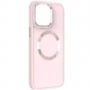 TPU чохол Bonbon Metal Style with MagSafe для Apple iPhone 11 (6.1"), Рожевий / Light Pink