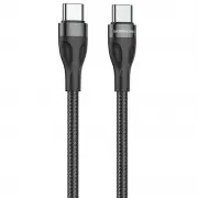 Дата кабель Borofone BX61 Source 60W Type-C to Type-C (1m) Black