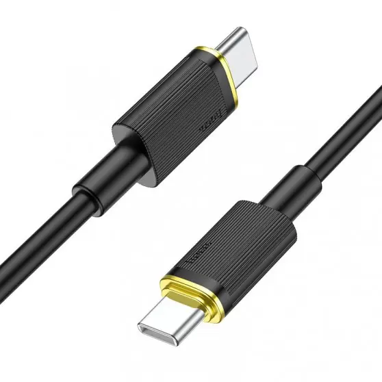 Кабель для телефона Hoco U109 Type-C to Type-C 100W (1.2m), Black