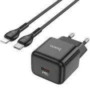 Зарядное устройство Hoco N32 Glory PD30W Type-C to Lightning, Black