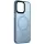 TPU+PC чохол Metal Buttons with MagSafe Colorful для Apple iPhone 14 (6.1") Блакитний / Sierra Blue