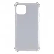 TPU чохол GETMAN Ease logo посилені кути для Apple iPhone 12 Pro / 12 (6.1"), Сірий (прозорий)