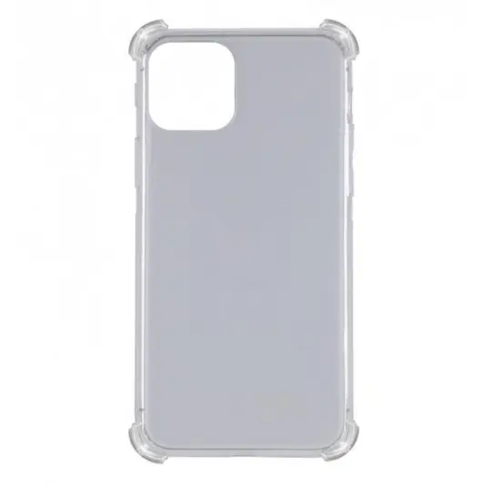 TPU чохол GETMAN Ease logo посилені кути для Apple iPhone 12 Pro / 12 (6.1") Сірий (прозорий)