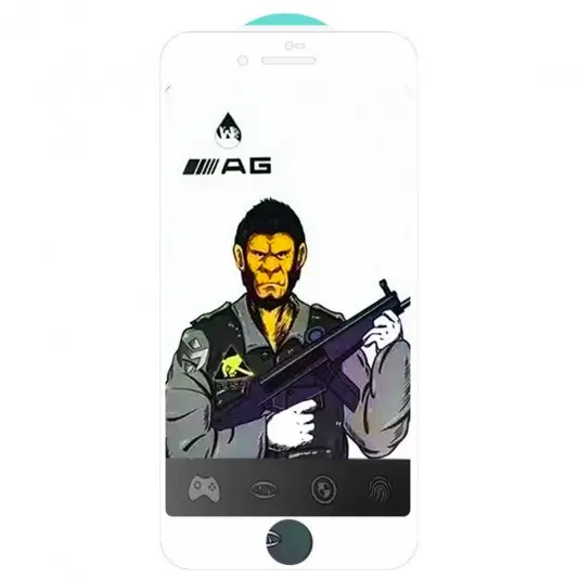 Захисне скло 5D Anti-static Matte (тех.пак) для Apple iPhone 7 / 8 (4.7") Білий