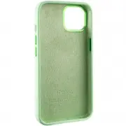 Чехол Silicone Case Metal Buttons (AA) для Apple iPhone 12 Pro Max (6.7"), Зеленый / Pistachio