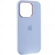 Чохол Silicone Case Metal Buttons (AA) для Apple iPhone 13 Pro Max (6.7") Блакитний / Cloud Blue