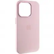 Чехол Silicone Case Metal Buttons (AA) для Apple iPhone 13 Pro Max (6.7"), Розовый / Chalk Pink