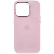 Чехол Silicone Case Metal Buttons (AA) для Apple iPhone 13 Pro Max (6.7"), Розовый / Chalk Pink
