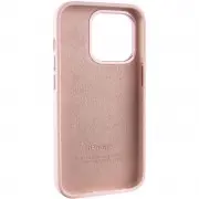 Чехол Silicone Case Metal Buttons (AA) для Apple iPhone 13 Pro Max (6.7"), Розовый / Chalk Pink