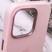 Чехол Silicone Case Metal Buttons (AA) для Apple iPhone 13 Pro Max (6.7"), Розовый / Chalk Pink