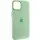 Чехол Silicone Case Metal Buttons (AA) для Apple iPhone 14 (6.1") Зеленый / Pistachio