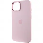 Чохол Silicone Case Metal Buttons (AA) для Apple iPhone 14 (6.1"), Рожевий / Chalk Pink