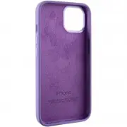 Чехол Silicone Case Metal Buttons (AA) для Apple iPhone 14 (6.1"), Фиолетовый / Iris