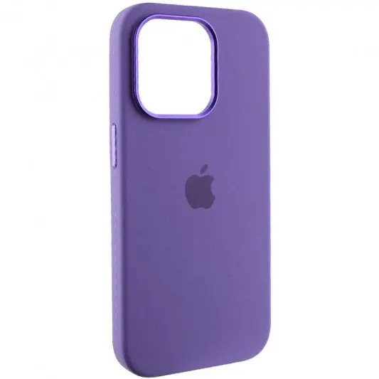 Чохол Silicone Case Metal Buttons (AA) для Apple iPhone 14 Pro (6.1") Фіолетовий / Iris