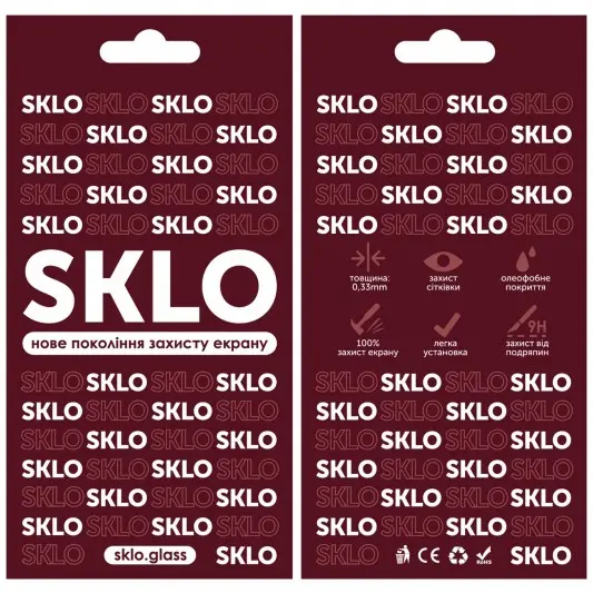Захисне скло SKLO 3D (full glue) для Realme 10 4G, Чорний - зображення 2 