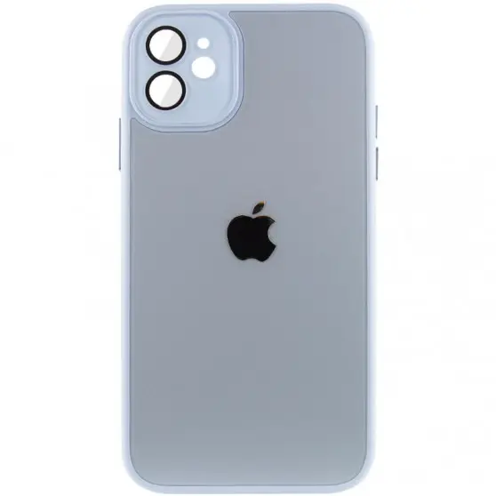 Чехол TPU+Glass Sapphire Midnight для Apple iPhone 12 (6.1"), Голубой / Blue