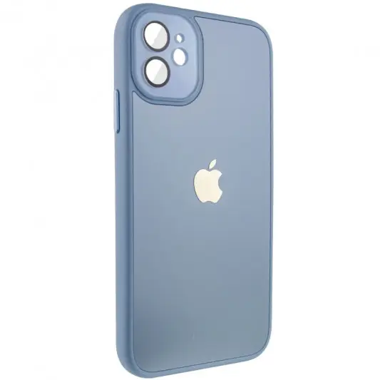 Чохол TPU+Glass Sapphire Midnight для Apple iPhone 12 (6.1"), Синій / Blue - зображення 1 