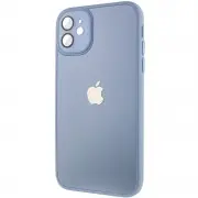 Чохол TPU+Glass Sapphire Midnight для Apple iPhone 12 (6.1"), Синій / Blue