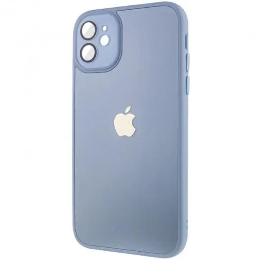 Чохол TPU+Glass Sapphire Midnight для Apple iPhone 12 (6.1"), Синій / Blue - зображення 2 