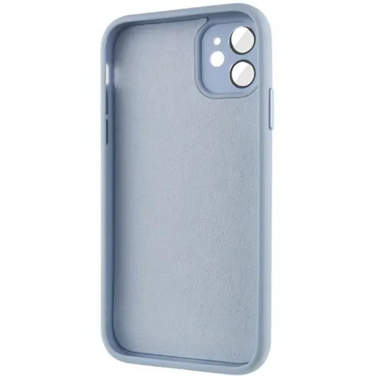Чохол TPU+Glass Sapphire Midnight для Apple iPhone 12 (6.1"), Синій / Blue - зображення 3 