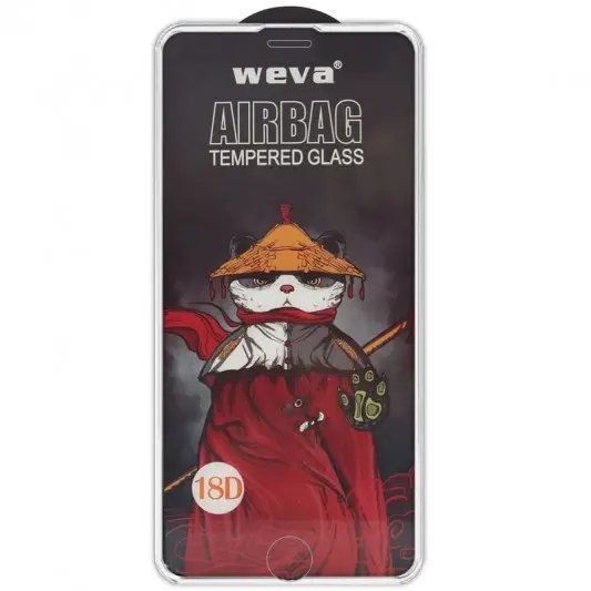Захисне 2.5D скло Weva AirBag (тех.пак) для Apple iPhone 6/6s/7/8/SE(2020) (4.7") Білий