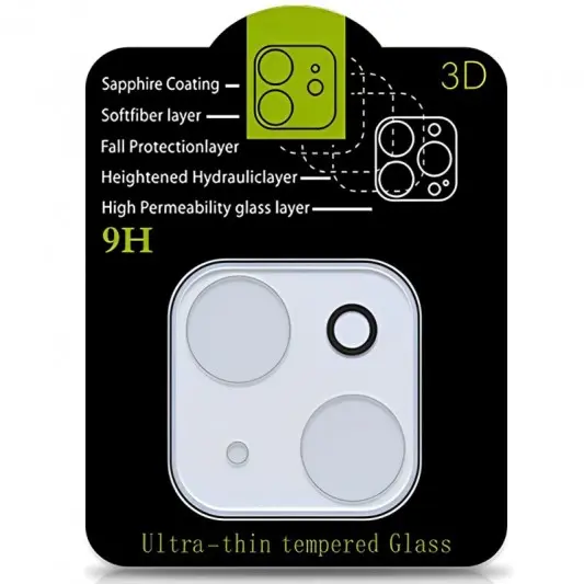 Захисне скло на камеру Full Block (тех.пак) для Apple iPhone 15 (6.1") / 15 Plus (6.7") Прозорий