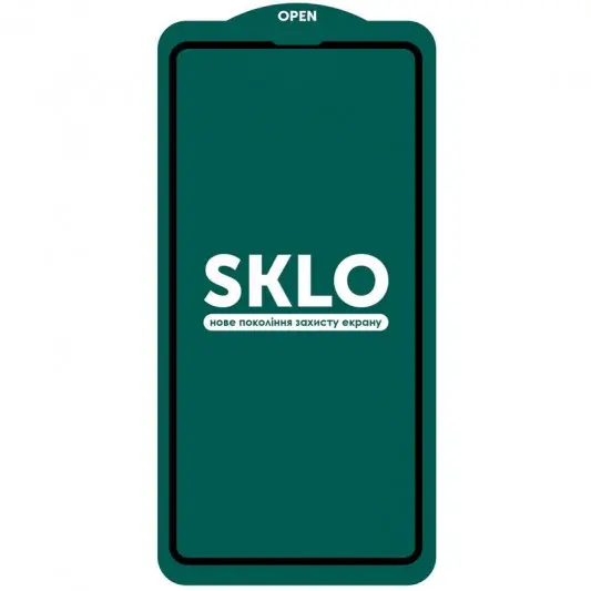 Защитное стекло SKLO 5D (тех.пак) для Apple iPhone 15 / 16 (6.1") Черный