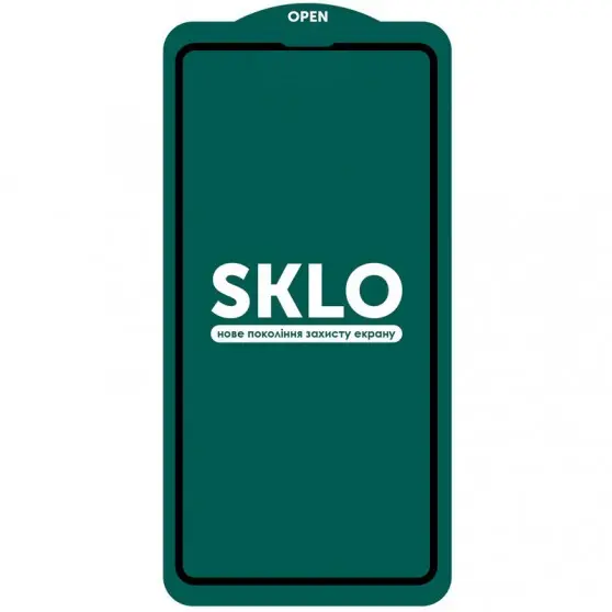 Защитное стекло SKLO 5D (тех.пак) для Apple iPhone 15 Pro (6.1") Черный