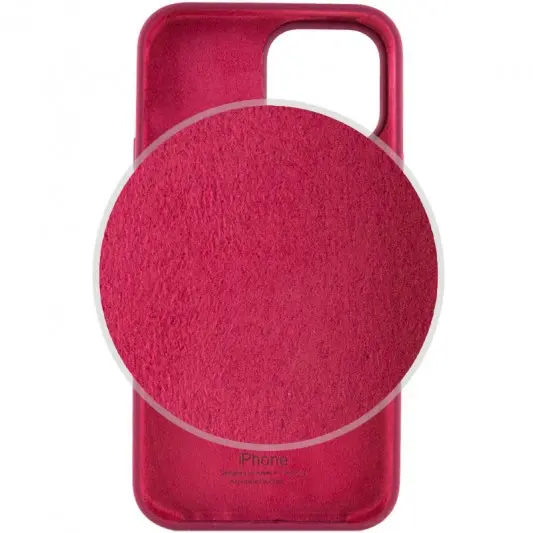 Чохол Silicone Case Full Protective (AA) для Apple iPhone 15 (6.1") Бордовий / Maroon - зображення 2 