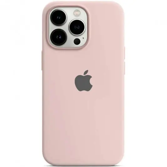 Чехол Silicone Case Full Protective (AA) для Apple iPhone 15 Pro (6.1") Розовый / Chalk Pink