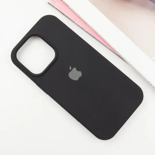 Чохол Silicone Case Full Protective (AA) для Apple iPhone 15 Pro (6.1") Чорний / Black - зображення 1 