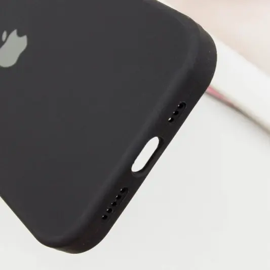 Чохол Silicone Case Full Protective (AA) для Apple iPhone 15 Pro (6.1") Чорний / Black - зображення 4 