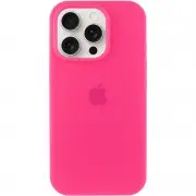 Чехол Silicone Case Full Protective (AA) для Apple iPhone 15 Pro Max (6.7") Розовый / Barbie pink