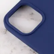 Чохол Silicone Case Full Protective (AA) для Apple iPhone 15 Pro Max (6.7"), Синій / Deep navy