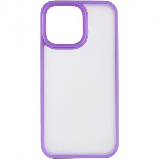 TPU+PC чохол Metal Buttons для Apple iPhone 15 Pro Max (6.7") Бузковий - зображення 1 