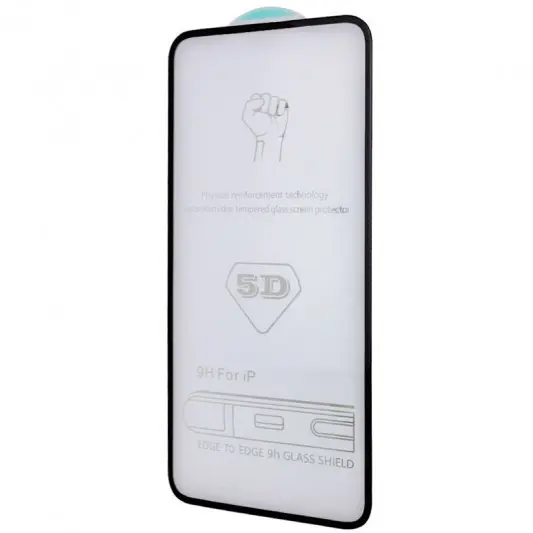 Защитное стекло 5D Hard (full glue) (тех.пак) для Apple iPhone 15 / 16 (6.1") Черный