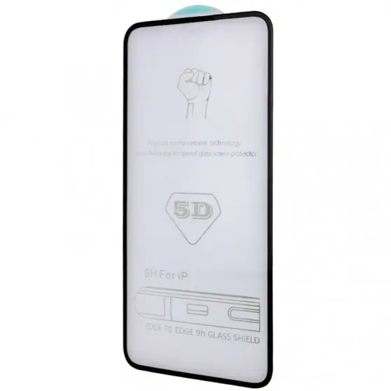 Захисне скло 5D Hard (full glue) (тех.пак) для Apple iPhone 15 / 16 (6.1") Чорний