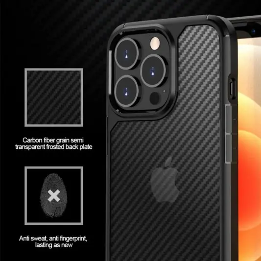 Чехол TPU+PC Line для Apple iPhone 15 Pro (6.1"), Black - изображение 4