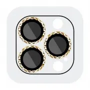 Захисне скло Metal Shine на камеру (у упак.) для Apple iPhone 15 Pro (6.1") / 15 Pro Max (6.7") Золотий / Gold