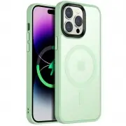 TPU+PC чохол Metal Buttons with MagSafe Colorful для Apple iPhone 12 Pro / 12 (6.1") М'ятний / Matcha Green