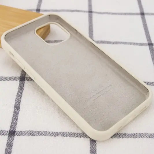 Чохол Silicone Case Full Protective (AA) для Apple iPhone 15 Plus (6.7") Бежевий / Antique White - зображення 2 
