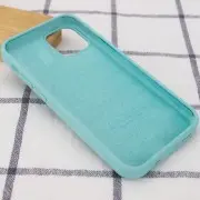 Чехол Silicone Case Full Protective (AA) для Apple iPhone 15 Plus (6.7"), Бирюзовый / Marine Green